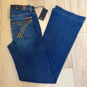 7 For All Mankind Dojo Original Jeans Women's Flare Leg Trousers NWT Size 27